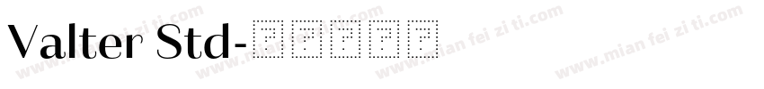 Valter Std字体转换